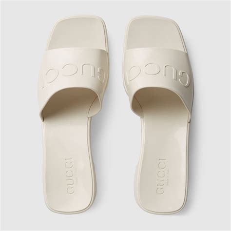 gucci rubber slide|gucci rubber slides women's.